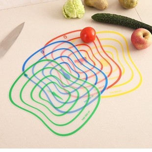 Household Cutting Board Fruit Chopping Board Rectangular Kitchen Mold-proof Plastic Portable Artifact Small Thickened Mini Outdoor