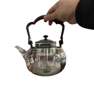 New Smoke Gray Glass Beam Pot Household High Borosilicate Cooking Integrated Teapot Star Manufacturer