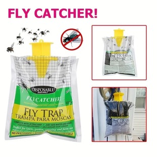 Fly Trap to Catch Fly Bag, Fly Trap Bag to Catch Fly Cage, Outdoor Hanging Foldableable Fly Trap