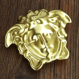 Solid brass buckle men's belt buckle elegant exquisite beauty head Medusa smooth buckle belt buckle fashion