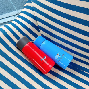 Fashion glass double-layer portable U-cup ins simple cute fashion student cup push advertising gift cup