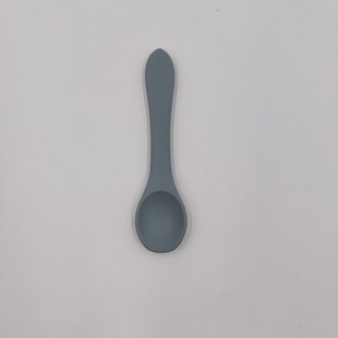 AliExpress Hot Selling Spot Children's Eating Training Spoon Wooden Handle Spoon Fork Silicone Soft Spoon