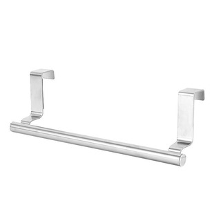 Stainless Steel Towel Rack Perforated Towel Bar Bathroom Single Bar Bath Towel Door Rear Shelf Hanging Rack in stock Batch
