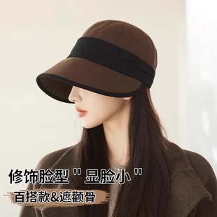 Hat Women's 2024 Autumn and Winter British Retro Temperament All-match Cap Large Brim Face Small High-end Fisherman Hat