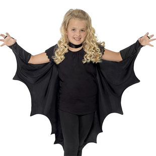Cross-border New Halloween Children Costume Bat Cape Catwoman Clothes Party cosplay Costume