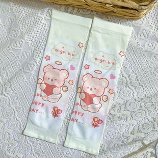 Children's Ice Sleeve Summer Sunscreen Wholesale Cute Cartoon Ice Silk Sleeve Arm Guard Printing Super Cute Fashionable Princess Outdoor