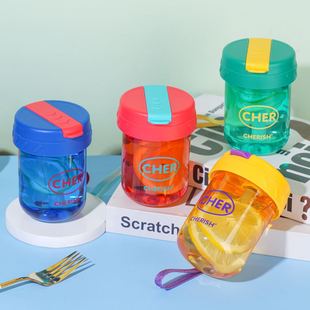 Mini Ton Cup for Women, Cute Plastic Cup, Simple and Portable, High-Looking Straw Cup, Small Capacity Coffee Cup