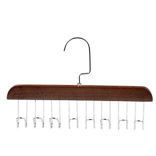 Sling Hanger Wooden Multifunctional Underwear Vest Storage Household Dormitory Solid Wood Hook Wave Drying Hanger Shake Tone