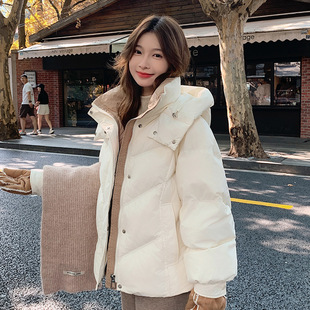 Duck Down Jacket Women's Short 2025 New Winter Fashion Loose Slimming Small Thick White Duck Down Jacket