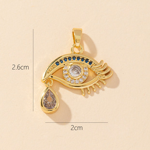 Europe and the United States cross-border ins Wind oil accessories Devil's Eye eye pendant necklace accessories DIY pendant pendant