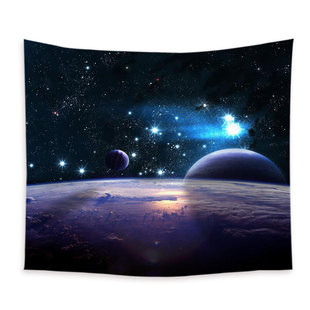 Cross-border Direct Supply Tapestry Blue Star Tapestry Star Star Printed Home Decorative Cloth Beach Towel Beach Cushion