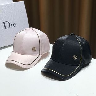 Hat Women's Korean-style fashion brand all-match peaked cap casual street mercerized face cover sun protection M standard baseball generation hair