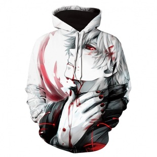 2021 New Amazon cross-border animation one piece 3D digital printing pullover sweater men's hoodie dz