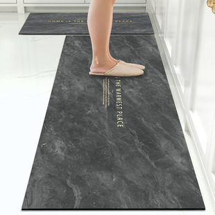 Kitchen Floor Mat Non-Slip Oil-Proof Water Absorbent Mat Doorway Dirty-Resistant Foot Mat Waterproof Household Wash-Free Erasable Easy-to-take-care Carpet