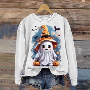 2024 Europe and the United States cross-border foreign trade women's vests 3D digital Christmas series printing round neck vests manufacturers selling