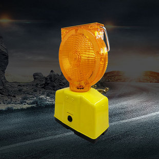 Cross border plastic led road cone light night flashing road cone obstacle light road construction solar warning light