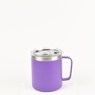 Amazon 12oz stainless steel mug with handle office coffee cup double insulation tea cup can be printed logo