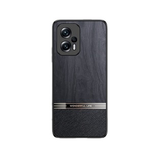 Suitable for Xiaomi Red Mi note12pro mobile phone shell k50 Extreme Edition silicone wood grain 11T frosted protective shell 4 sets