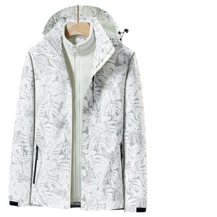 Huagang Camel Outdoor Jacket Jacket for Men and Women Autumn and Winter Three-in-One Removable Waterproof Windproof Tide Brand Mountaineering Suit