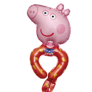 New children and adults can wear wrist balloon cartoon birthday gift inflatable bracelet aluminum film balloon