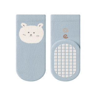 Cartoon Children's Floor Socks Full Base Rubber Indoor Non-slip Newborn Toddler Socks Baby Autumn Socks Zhuji Children's Socks