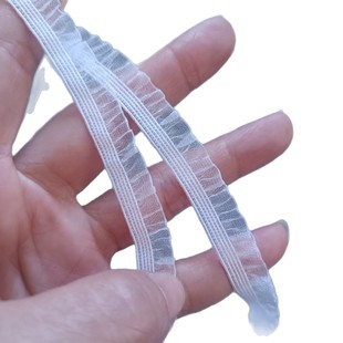 1CM wide glass yarn unilateral fungus lace handmade DIY decorative clothing underwear accessories textile accessories