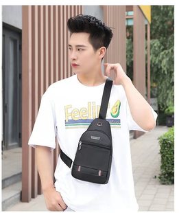 2023 spring and summer chest Bag Men's shoulder messenger bag casual crossbody bag Oxford cloth chest crossbody bag fashion