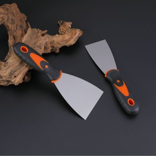 Factory supply orange black crying face handle putty knife putty batch knife scraper cleaning knife shovel knife mirror putty knife