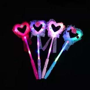 Christmas Angel Glow Veil Princess Magic Wand Masquerade Party Fairy Half Face Mask Children Props
