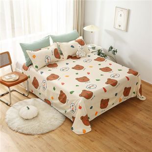 Bed sheets single student dormitory single double bed 1.5 meters 1.8m sanding children cartoon 1.1 meters sheet specials