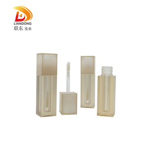 Liandong Industrial 3ml Lip Glaze Tube Liquid Redressing High Gloss Tube Lip Glaze Empty Tube Square Frosted Wrap Material