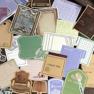 Letter Lover Material Package Retro Archives Series European and American Retro Basic Hand Account diy Decorative Material Paper