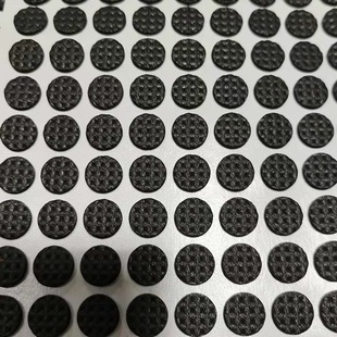 Non-slip wear-resistant 2mm EVA single-sided adhesive dot grid embossed round 10MM self-adhesive rubber pad EVA foam rubber gasket