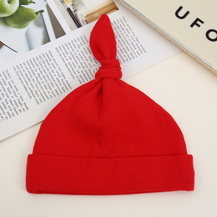 Autumn and winter warm mutual throwing baby bag cap baby cotton fontanelle fetal cap soft boneless solid color Indian cap