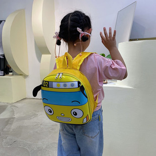 Cross-border foreign trade children's shoulder bag new car hard shell bag early education class gift printing logo kindergarten schoolbag