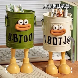 Cute Pen Conner Large Capacity Student Desktop Storage Box Girls Office Children Light Luxury Creative Ornaments T