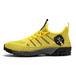 Europe and the United States cross-border large size fly woven breathable mesh sneakers men's light all-match breathable running shoes 7766 wholesale