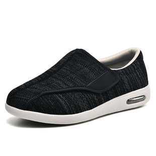Autumn and Winter new walking old shoes Velcro easy to wear off feet swollen feet wide casual shoes men and women Amazon cross-border