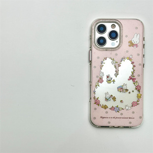 Мультяшный двухслойный милый KTcat iPhone14/13 подходит для Apple 16/15PROMAX чехол для мобильных телефонов