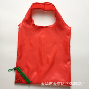 210D Watermelon Folding Bag for Foreign Trade Orchard Gift Portable Environmental Protection Bag Custom LOGO Polyester Bag