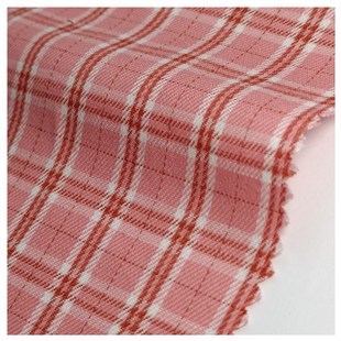 Factory direct 32 cotton twill Plaid casual shirt flannel cotton cloth