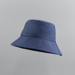 Cotton Fisherman Hat Men's Basin Hat Customized Pure Color Hat Single-Sided Sun Protection Visor Summer Casual Hat Can Print Logo