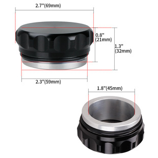 Cross-border car modification parts welding water tank cover kettle oil fuel tank cover 1.5 inches 2 inches 2.5 inches
