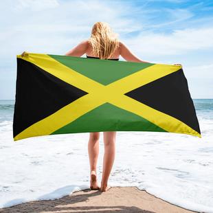 Cross-border Microfiber Towel Flag Digital Printing Bath Towel Quick-drying Absorbent Bath Towel Beach Towel Sunscreen Shawl