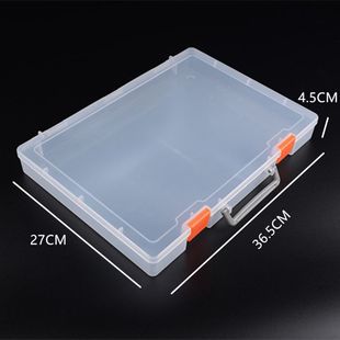 Portable Plastic Box Rectangular Lego Toy Storage Box Large Transparent Portable Toolbox Hardware Parts Box