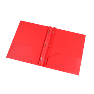 American PP folder office document classification book folder file binding plastic tadpole clip D-type report clip