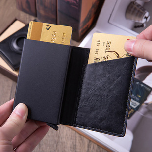 Трансграничный Чехол для карт airtag RFID Противоугонная коробка для кредитных карт коробка для карт из алюминиевого сплава кошелек для монет держатель для карт может поставить трекер