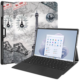 Применимо к защитному чехлу для планшета Microsoft Surface Pro9 2022 Корпус клавиатуры с передней опорой напряжения PRO9
