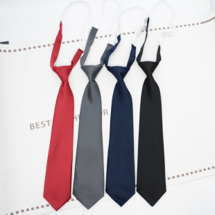 JK tie women's Korean-style Japanese college style solid color lazy school uniform accessories black dark gray navy blue jujube red Fashion