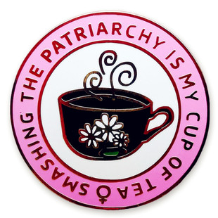 Брошь Breaking Patriarchy-мое хобби феминизм чашка подарок на день рождения значок аксессуары из металлического сплава